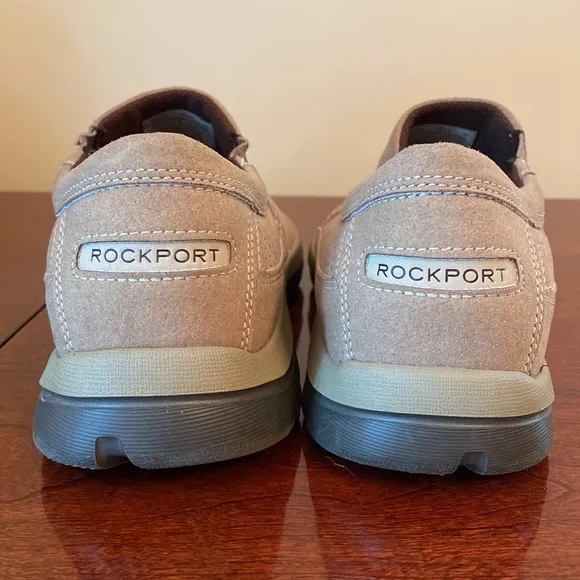 Rockport XCS Tan Suede Trutech Memory Foam Slip On Shoes Size 8.5