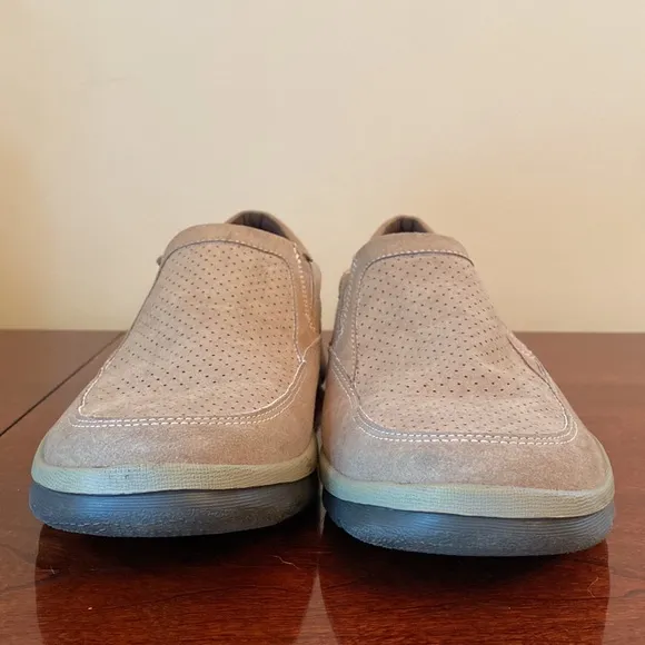 Rockport XCS Tan Suede Trutech Memory Foam Slip On Shoes Size 8.5