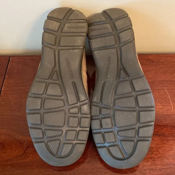 Rockport XCS Tan Suede Trutech Memory Foam Slip On Shoes Size 8.5