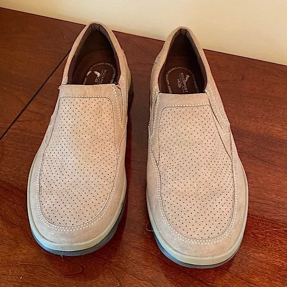 Rockport XCS Tan Suede Trutech Memory Foam Slip On Shoes Size 8.5
