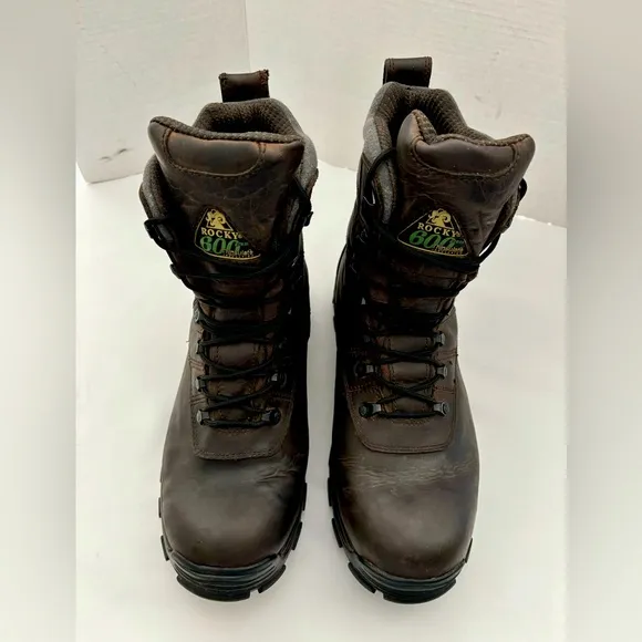 ROCKY 600 LEATHER WATERPROOF SPORT UTILITY  HUNTING HIKING UTILITY BOOT SZ 12