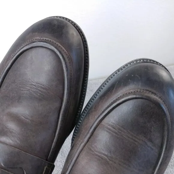 Rodd &amp; Gunn Penny Loafer Mens 43 EU Slip On Brown Leather Dress Shoes