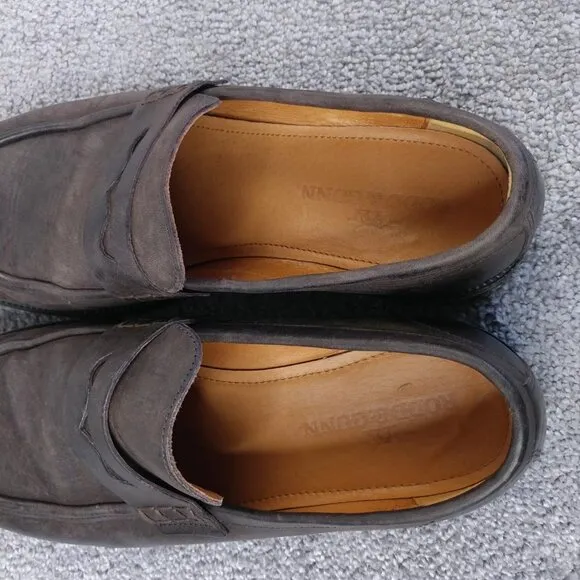 Rodd &amp; Gunn Penny Loafer Mens 43 EU Slip On Brown Leather Dress Shoes