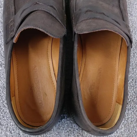 Rodd &amp; Gunn Penny Loafer Mens 43 EU Slip On Brown Leather Dress Shoes