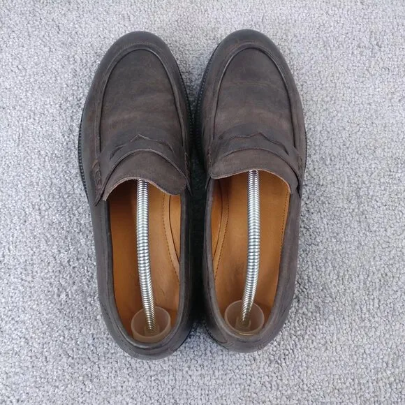 Rodd &amp; Gunn Penny Loafer Mens 43 EU Slip On Brown Leather Dress Shoes