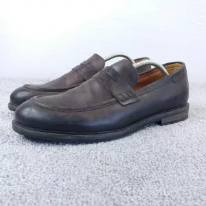 Rodd &amp; Gunn Penny Loafer Mens 43 EU Slip On Brown Leather Dress Shoes