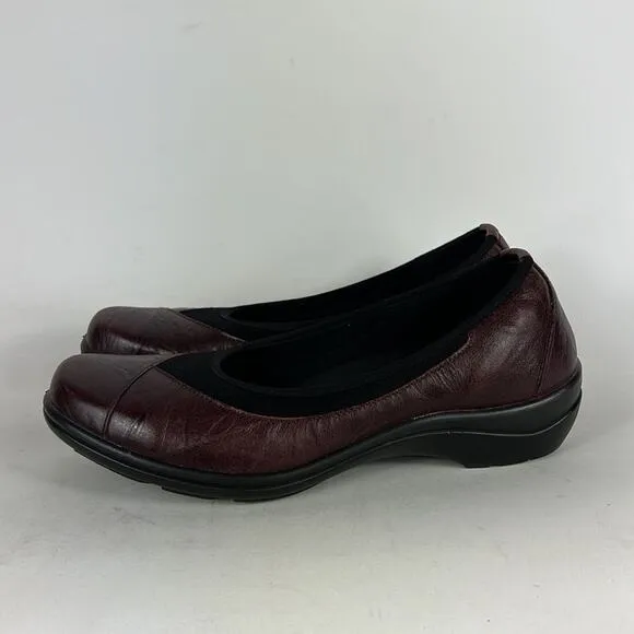 Romika cassie loafers women’s size 8 wine red leather slip on minimalist shoes