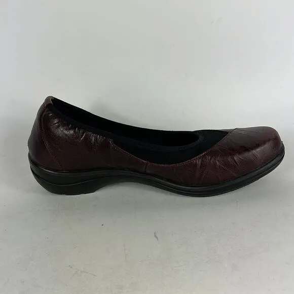 Romika cassie loafers women’s size 8 wine red leather slip on minimalist shoes