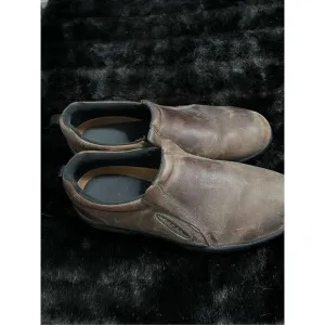 Roper Performance Sport Slip-Ons Brown Crazy Horse Leather Shoes Men's Size 11