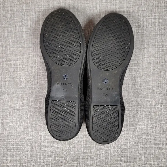 Rothy's Black The Loafers Slip On Shoes Women's Size 7.5 Flats