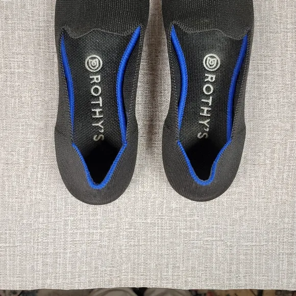 Rothy's Black The Loafers Slip On Shoes Women's Size 7.5 Flats