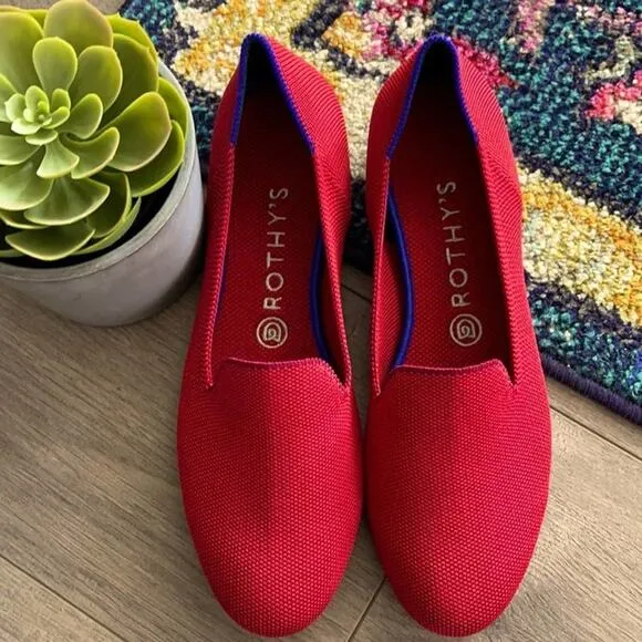 Rothy’s dark red size 9.5 woman’s flat loafers