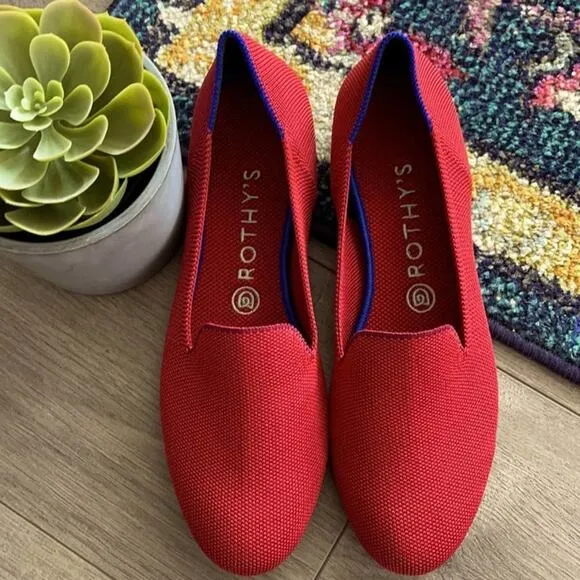 Rothy’s dark red size 9.5 woman’s flat loafers