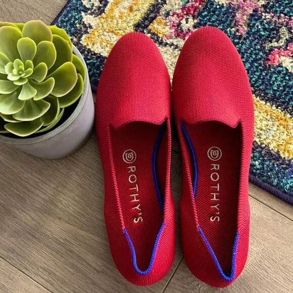 Rothy’s dark red size 9.5 woman’s flat loafers