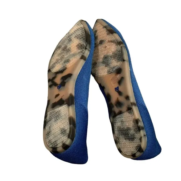 Rothy's Deep Ocean The Point Flat Comfy Pointed Toe Shoes Size 11 NWOB