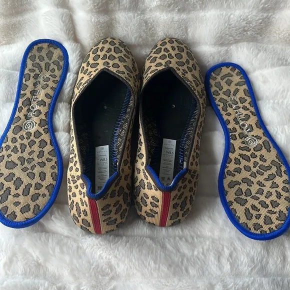 Rothy's EUC The Flat Signature Animal Print