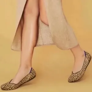 Rothy's EUC The Flat Signature Animal Print