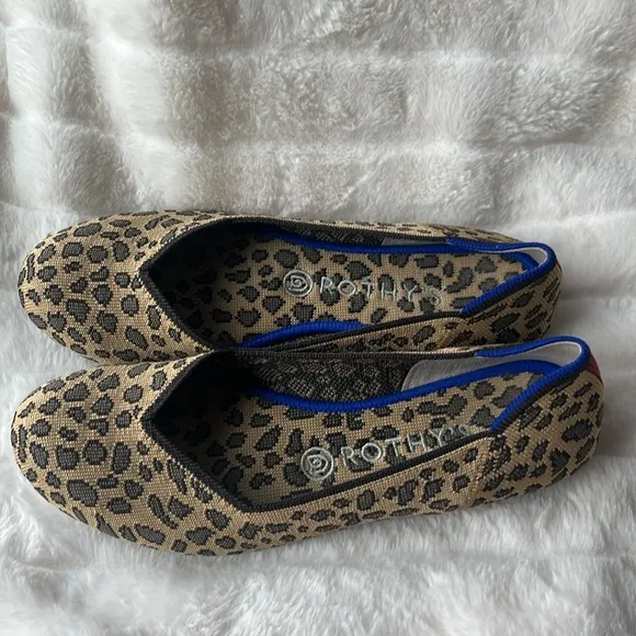 Rothy's EUC The Flat Signature Animal Print