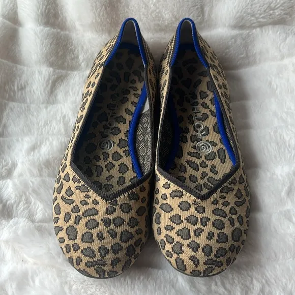 Rothy's EUC The Flat Signature Animal Print