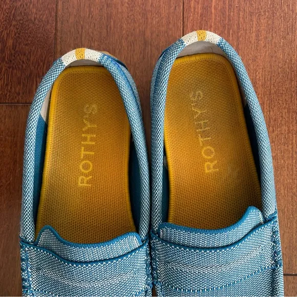 Rothy's Men's The Driving Loafer Sky Blue Recycled Material Casual Shoes Sz 11.5