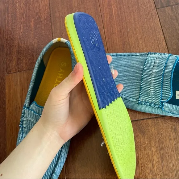 Rothy's Men's The Driving Loafer Sky Blue Recycled Material Casual Shoes Sz 11.5