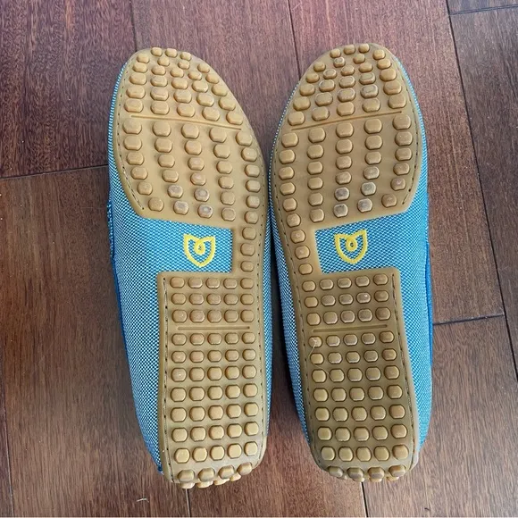 Rothy's Men's The Driving Loafer Sky Blue Recycled Material Casual Shoes Sz 11.5