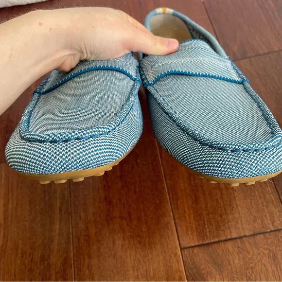 Rothy's Men's The Driving Loafer Sky Blue Recycled Material Casual Shoes Sz 11.5