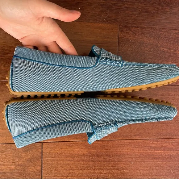 Rothy's Men's The Driving Loafer Sky Blue Recycled Material Casual Shoes Sz 11.5