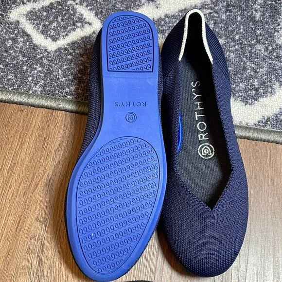 Rothy’s navy blue size 6.5 retired white halo woman’…