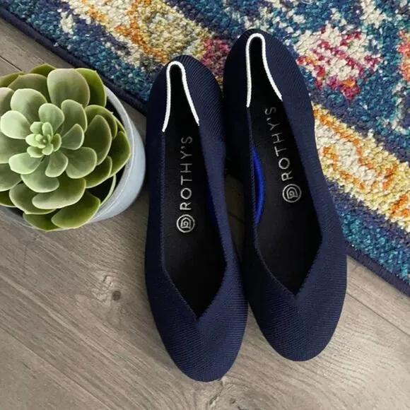 Rothy’s navy blue size 6.5 retired white halo woman’…