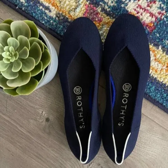 Rothy’s navy blue size 6.5 retired white halo woman’…