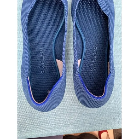 Rothy’s Navy Blue The Point Toe Ballet Flat 8