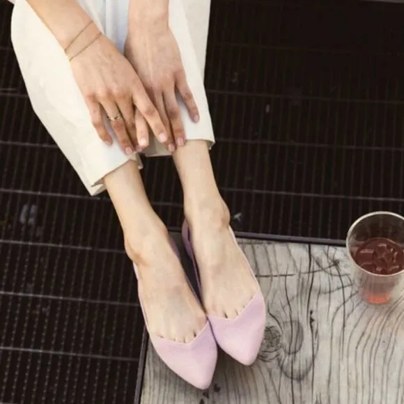 Rothy’s petal pink size 8.5  woman’s pointed flat