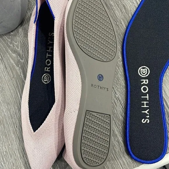 Rothy’s petal pink size 8.5  woman’s pointed flat