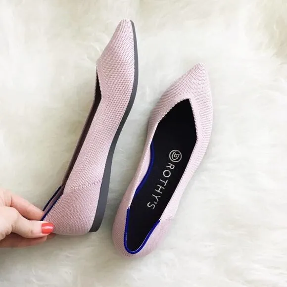 Rothy’s petal pink size 8.5  woman’s pointed flat