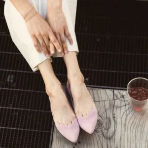 Rothy’s petal pink size 8.5  woman’s pointed flat