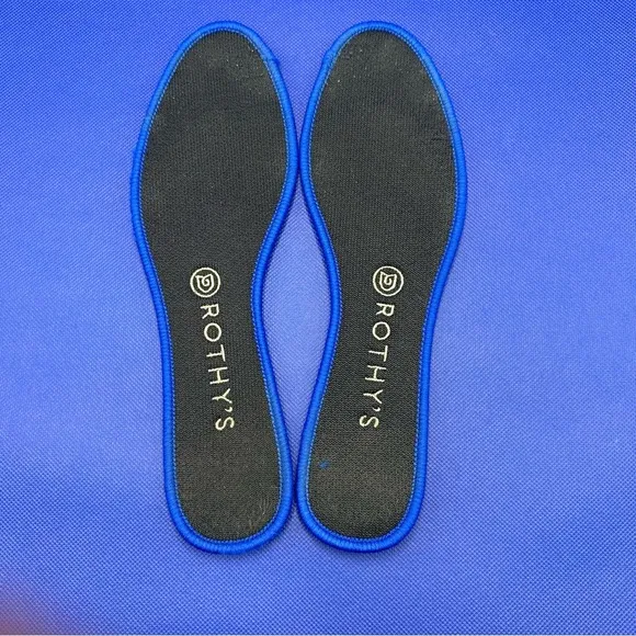 Rothy's Retired The Flat in Black/White Birdseye Print Size 9