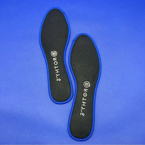 Rothy's Retired The Flat in Black/White Birdseye Print Size 9
