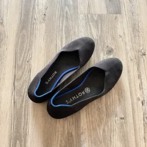 Rothy’s Round Toe Ballet Flat Shoes Women’s Black Size 8.5