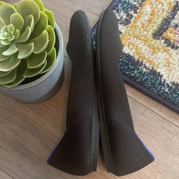 Rothys round toe size 5.5 black womans flat shoes
