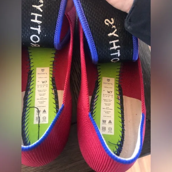 Rothy’s Shoes Red Ballet Flat with Round Toe