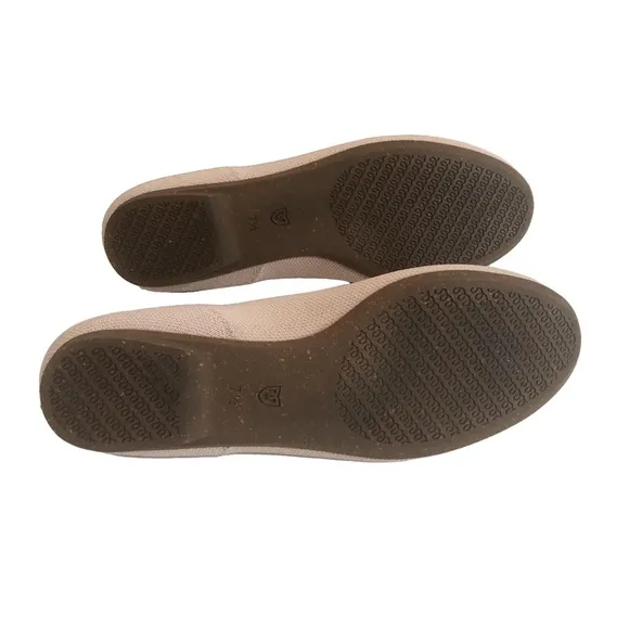 Rothy’s Size 7.5 The Ballet Flat pink bow. Recycled washable slip ons comfy