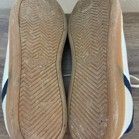 Rothy’s Stylish Cream and Blue Men's Sneakers