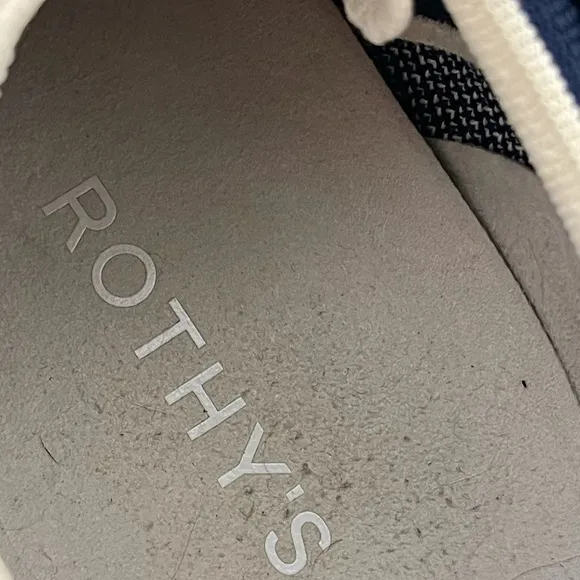 Rothy’s Stylish Cream and Blue Men's Sneakers