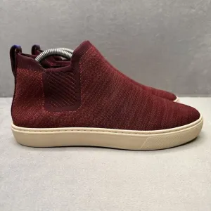 Rothy's The Chelsea Womens Size 8.5 Boot Sneakers Plum Melange Stitch Sport