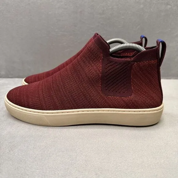 Rothy's The Chelsea Womens Size 8.5 Boot Sneakers Plum Melange Stitch Sport