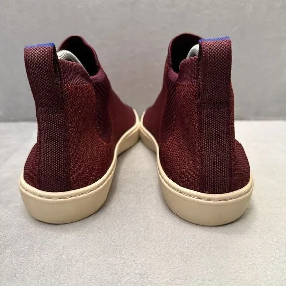 Rothy's The Chelsea Womens Size 8.5 Boot Sneakers Plum Melange Stitch Sport