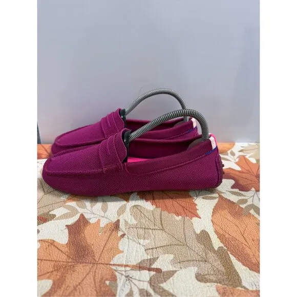 Rothy's The Driver Loafer Slip On Flat in Raspberry Women's Size 8