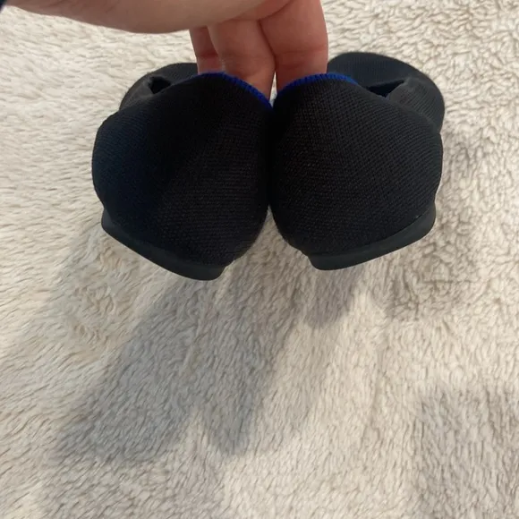 Rothy’s The Flat Black Rounded Toe Ballet Shoes