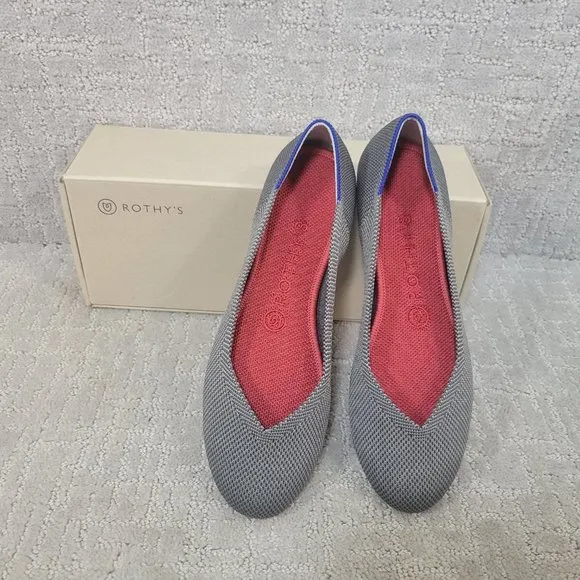 Rothy’s The Flat Charcoal Gray Slip On Shoes Women's Size US 6, 8, 9, 11